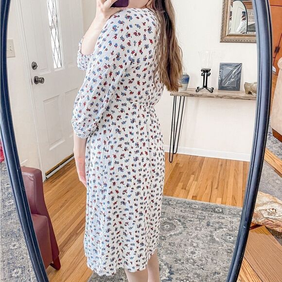 The Nines by Hatch Button Front Poplin Maternity Dress S - Picture 2 of 8